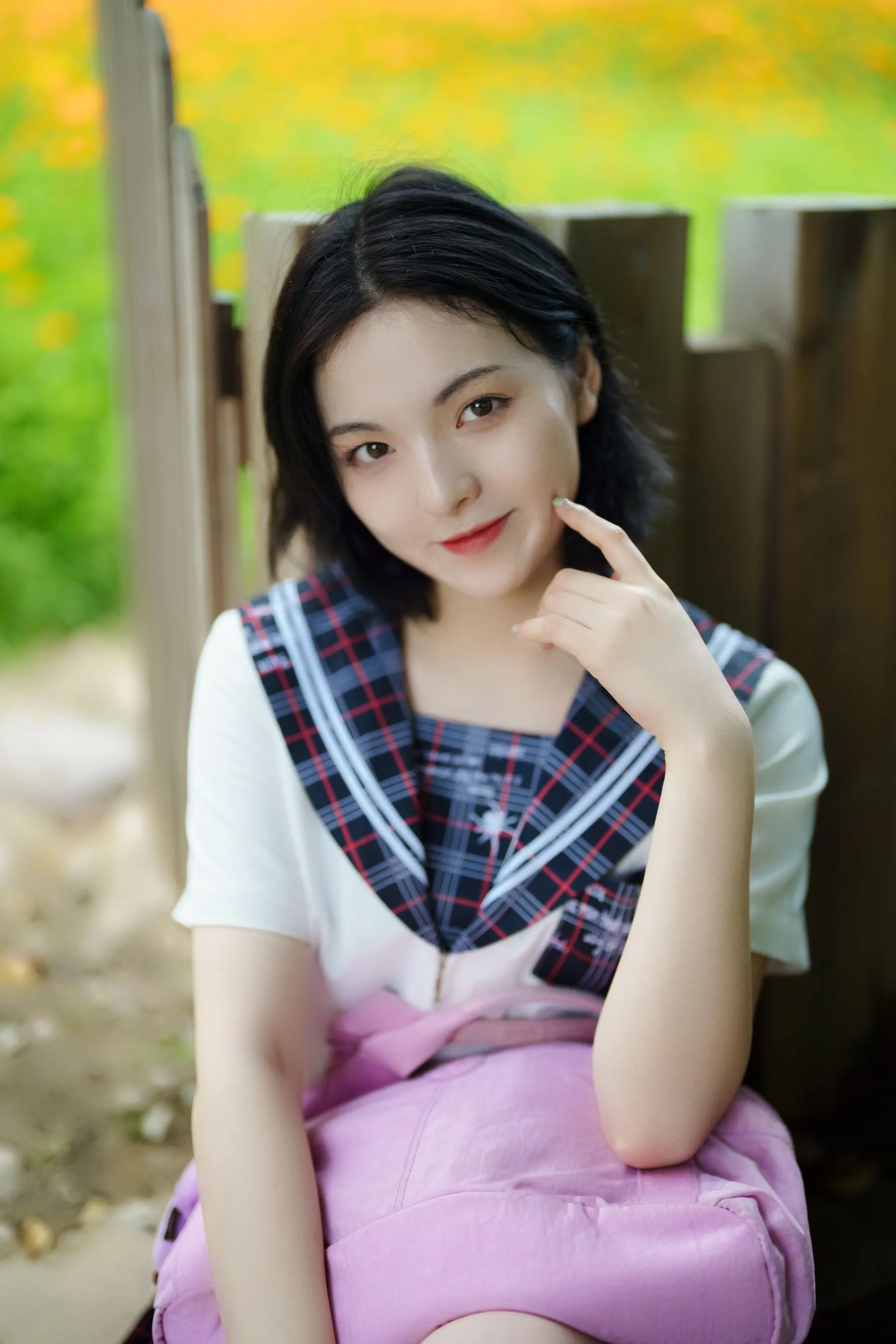 [YITUYU艺图语]2021.11.12 花田里的JK少女 dudu [51P]插图6